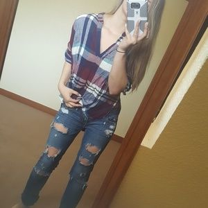 roll up sleeve top